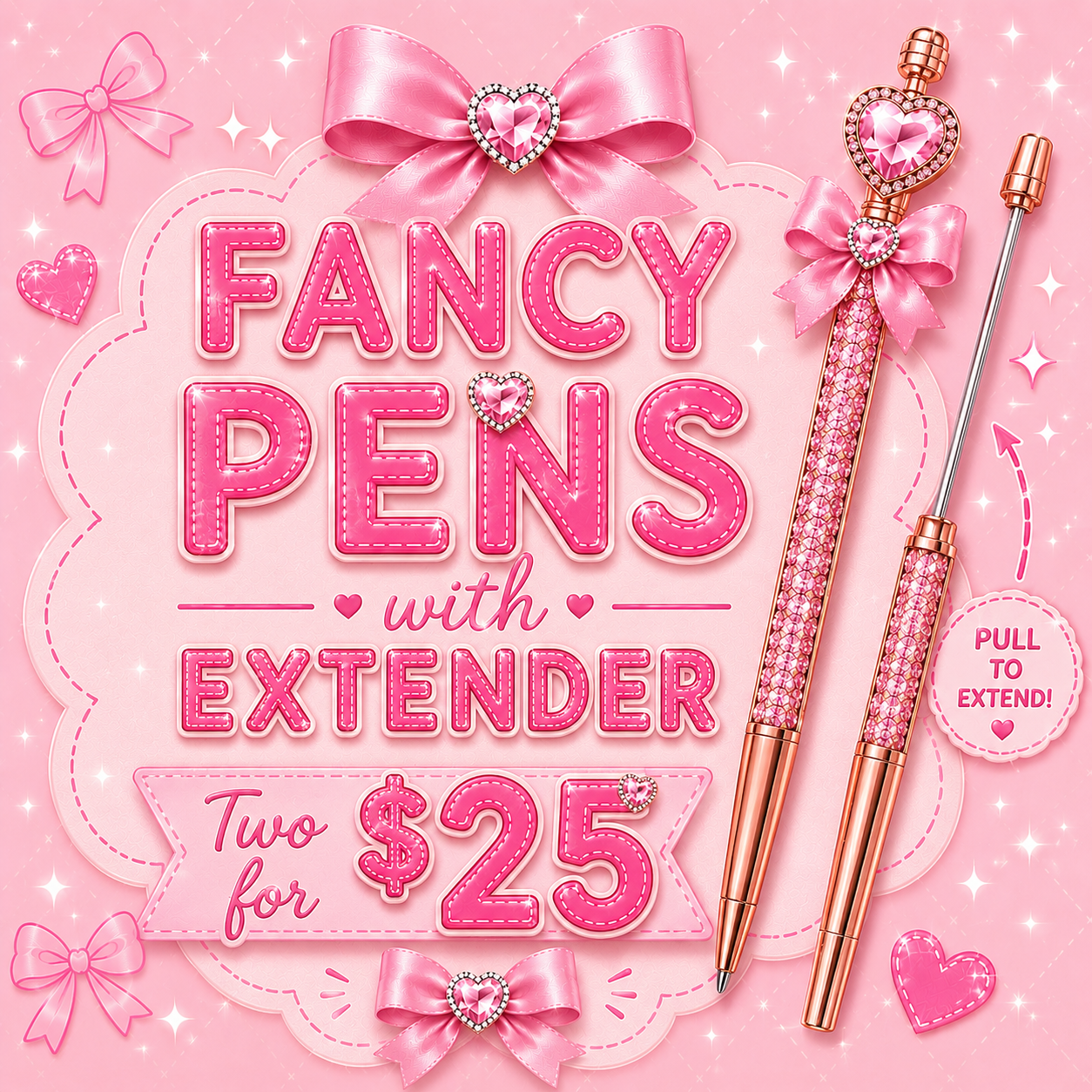 FANCY PEN w/ EXTENDER 2 FOR $25