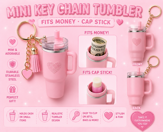 Mini key chain tumbler