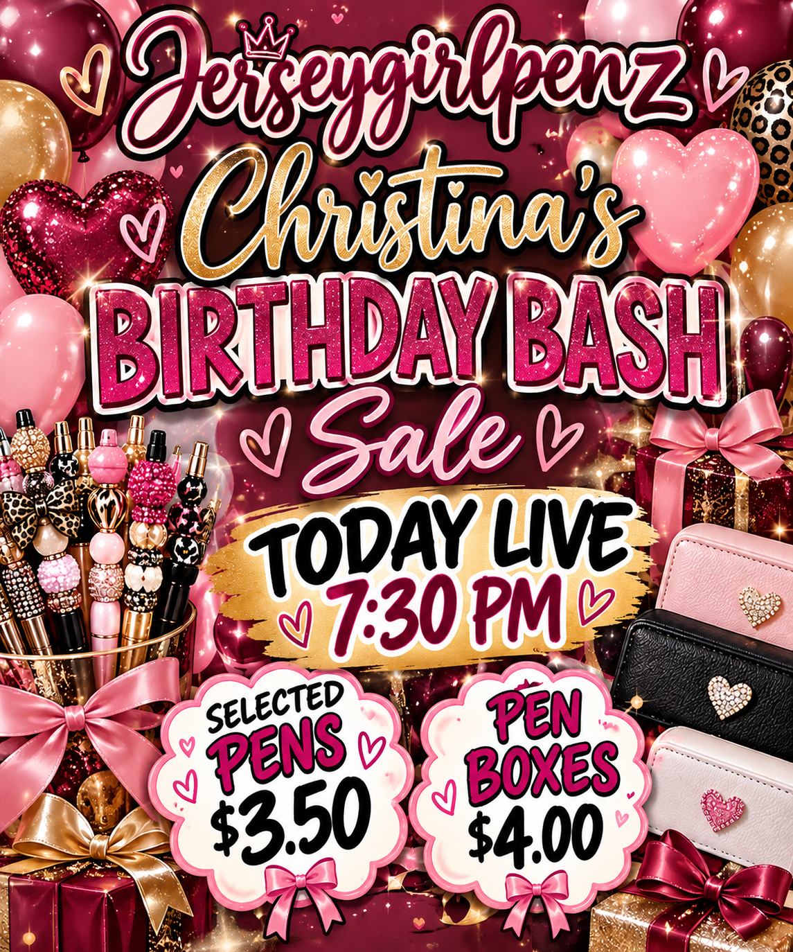 BIRTHDAY BASH PEN SALE